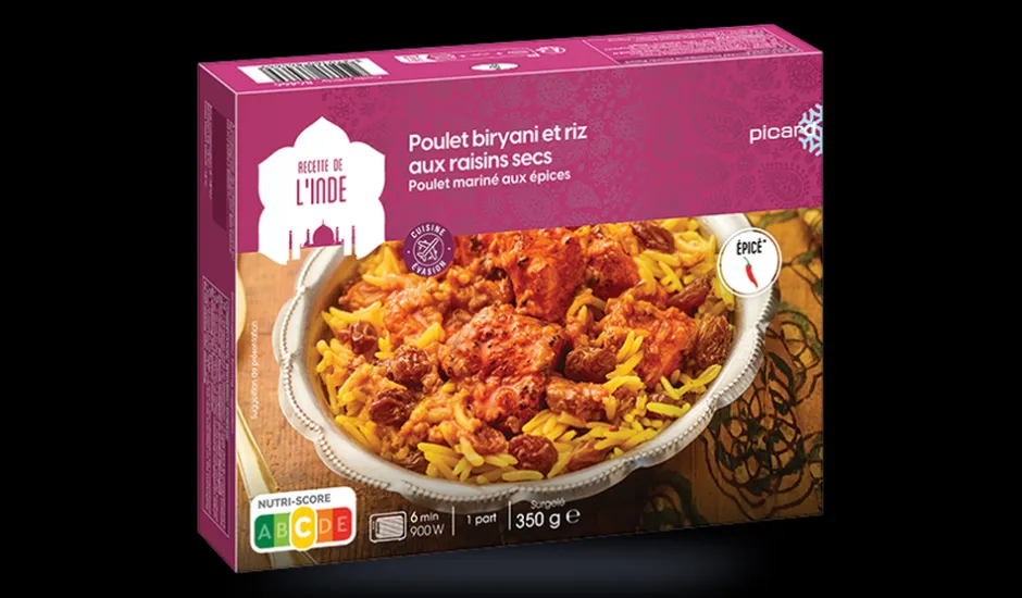 Poulet biryani riz aux raisins secs*Picard Online