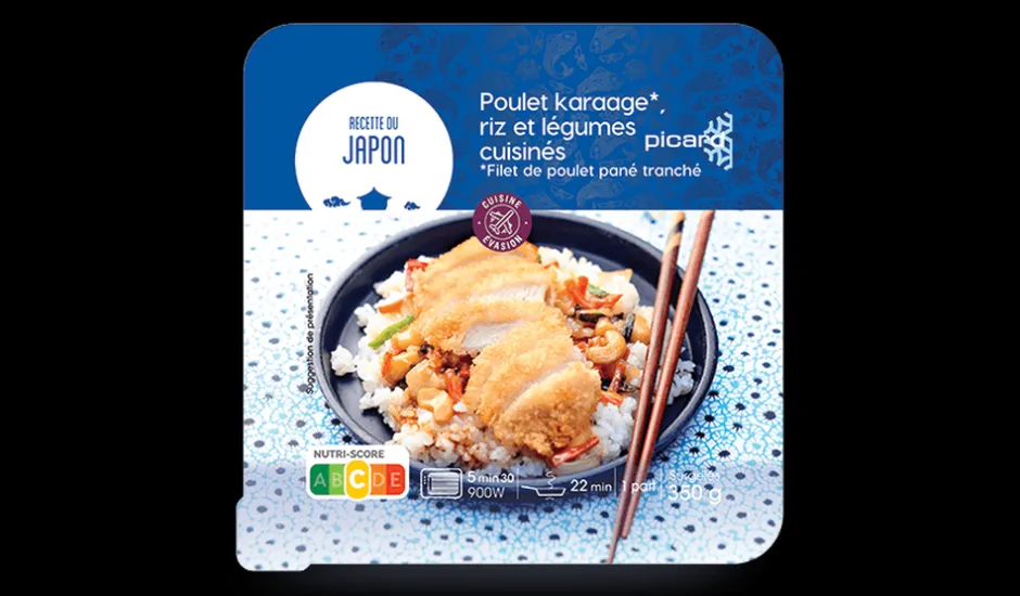 Poulet karaage, riz et légumes cuisinés*Picard Discount