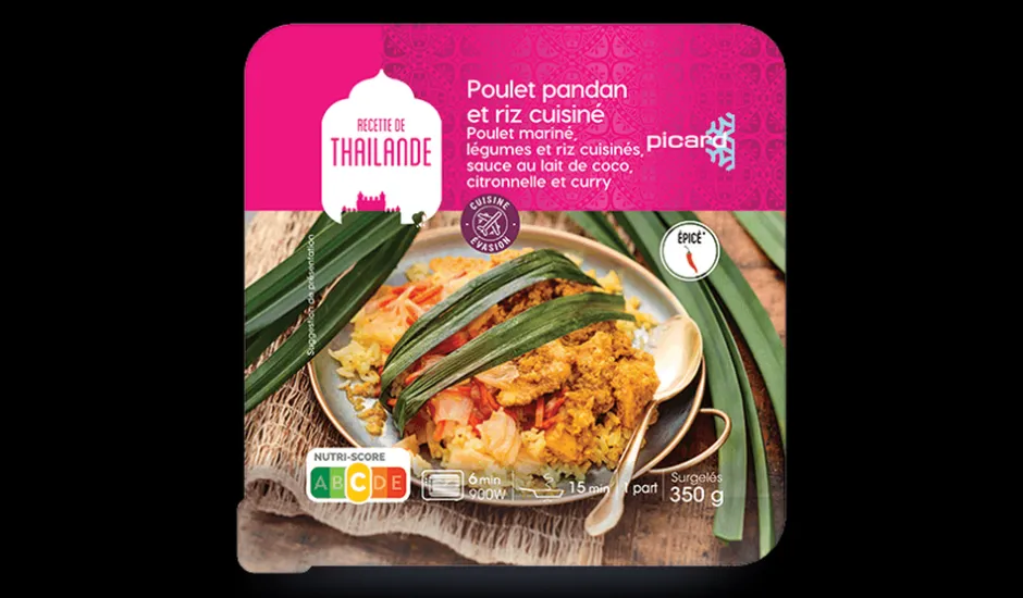 Poulet pandan et riz cuisiné Cuisine Evasion*Picard Best