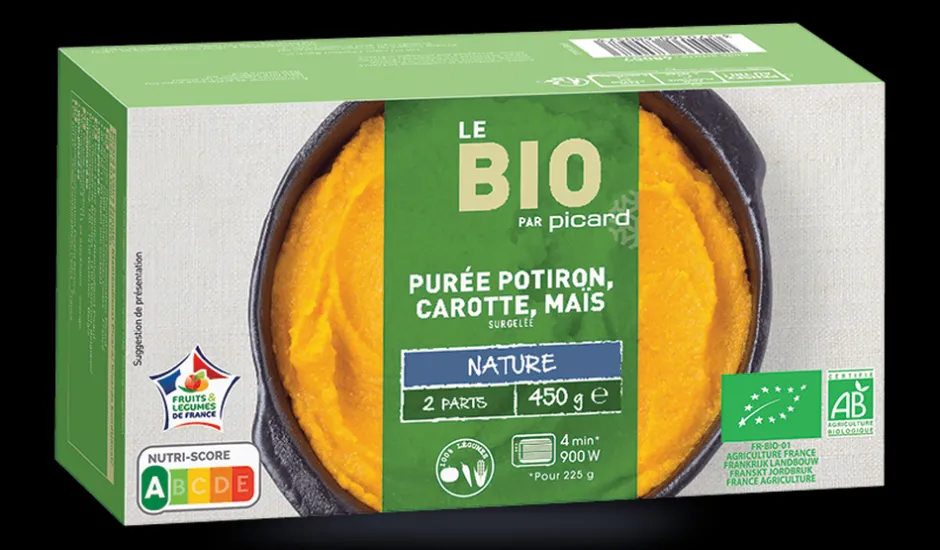 Purée potiron, carotte, maïs bio*Picard Online