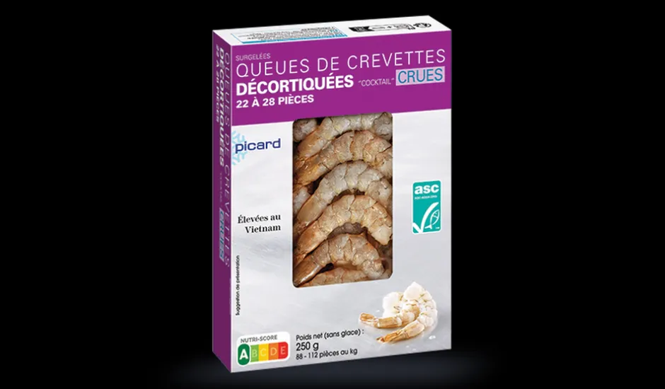 Queues crevettes crue ASC, Honduras ou Vietnam*Picard Discount