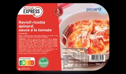 Ravioli ricotta épinard, sauce tomate*Picard Discount