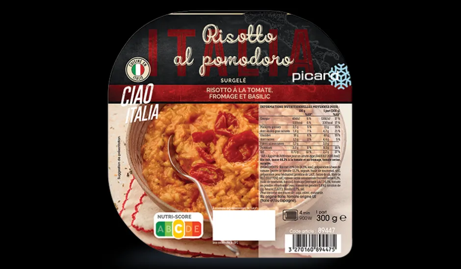 Risotto à la tomate, fromage, risotto al pomodoro*Picard Hot