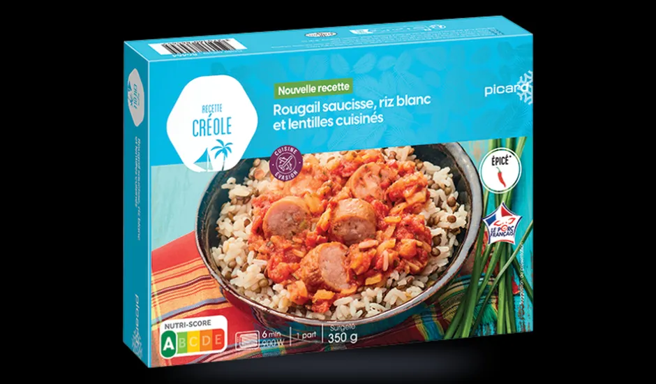 Rougail saucisse, riz lentilles cuisinées*Picard Clearance