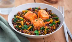 Saumon aux épices tandoori, riz noir*Picard Sale
