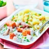 Saumon et colin d’Alaska à l’oseille, pommes de terre à l’étouffée*Picard Outlet