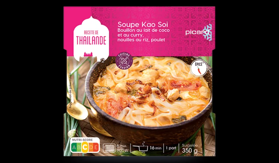 Soupe Kao Soi, bouillon lait coco, curry, nouilles*Picard Hot