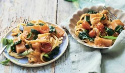 Tagliatelles au saumon ASC, sauce tomatée, légumes*Picard Outlet