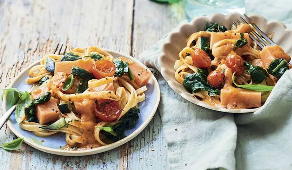 Tagliatelles au saumon ASC, sauce tomatée, légumes*Picard Outlet