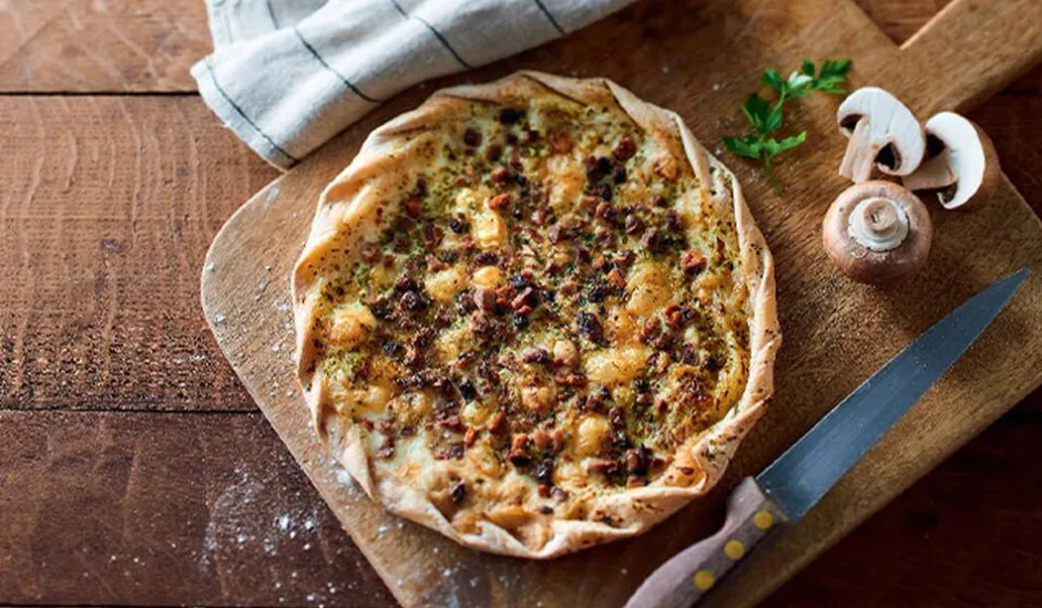 Tarte fine champignons gorgonzola*Picard Discount