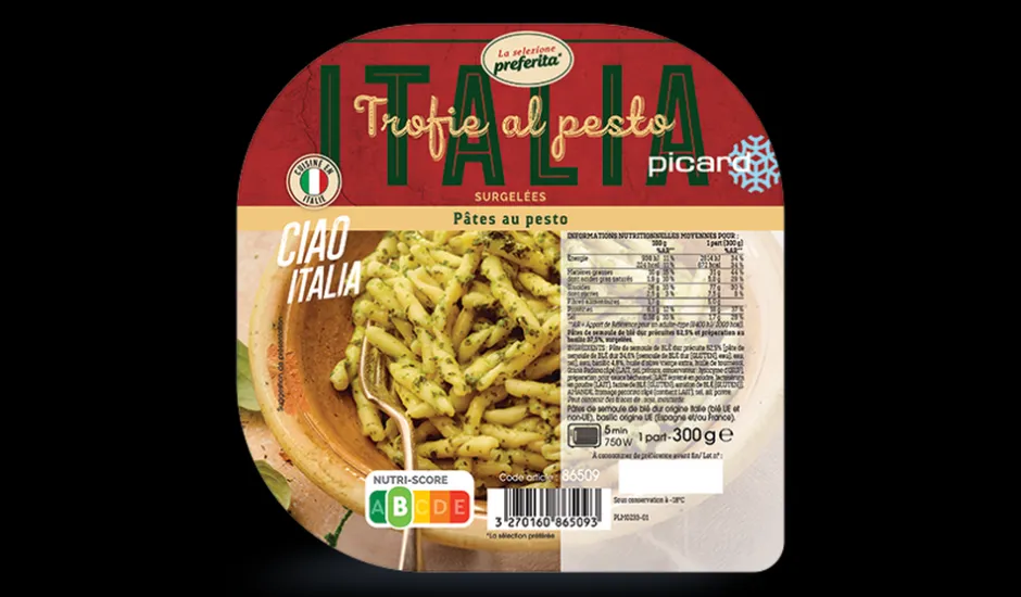 Trofie al pesto, pâtes au pesto*Picard Discount