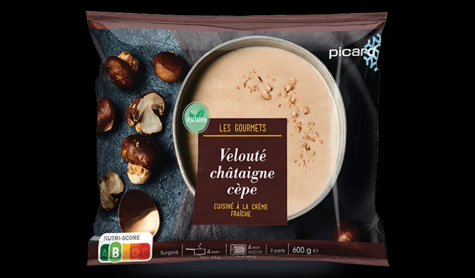 Velouté châtaigne cèpe cuisiné à la crème fraîche*Picard Discount
