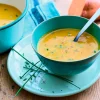 Velouté patate douce, carotte jaune, ciboulette*Picard Hot